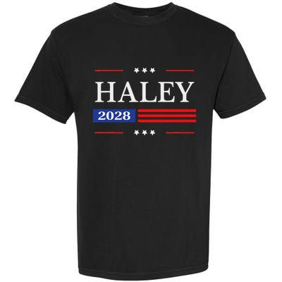 Nikki Haley 2028 American Flag Usa Flag Garment-Dyed Heavyweight T-Shirt
