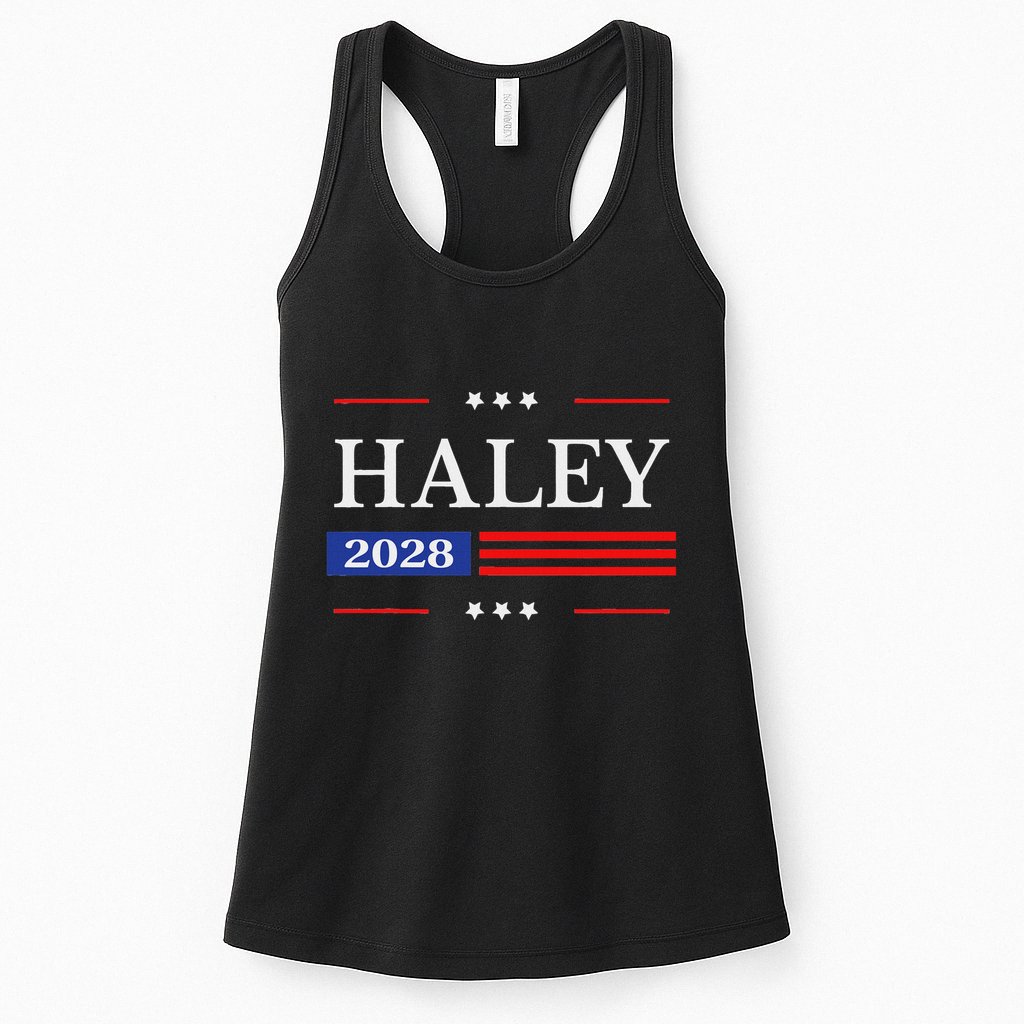 Nikki Haley 2028 American Flag Usa Flag Womens Tank Top