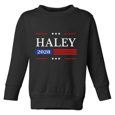 Nikki Haley 2028 American Flag Usa Flag Toddler Sweatshirt