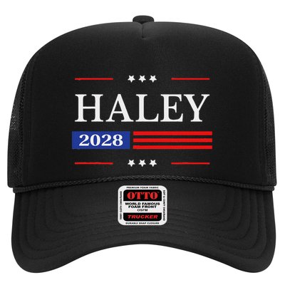 Nikki Haley 2028 American Flag Usa Flag Trucker Hat