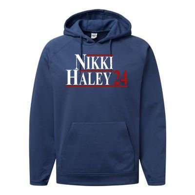 Nikki Haley 2024 Vintage Election Performance Fleece Hoodie