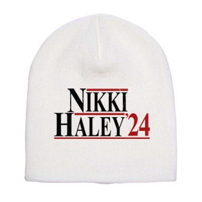 Nikki Haley 2024 Vintage Election Short Acrylic Beanie