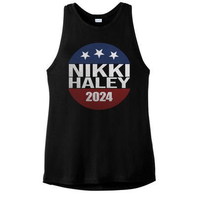 Nikki Haley 2024 Political Election Vintage Ladies PosiCharge Tri-Blend Wicking Tank