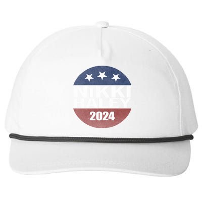 Nikki Haley 2024 Political Election Vintage Snapback Five-Panel Rope Hat