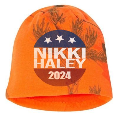 Nikki Haley 2024 Political Election Vintage Kati - Camo Knit Beanie