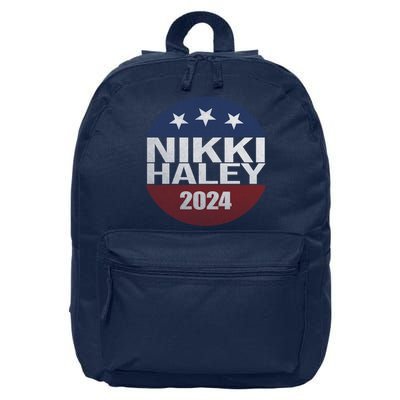 Nikki Haley 2024 Political Election Vintage 16 in Basic Backpack