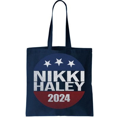 Nikki Haley 2024 Political Election Vintage Tote Bag