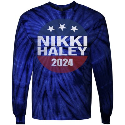 Nikki Haley 2024 Political Election Vintage Tie-Dye Long Sleeve Shirt