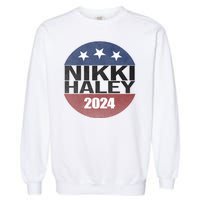 Nikki Haley 2024 Political Election Vintage Garment-Dyed Sweatshirt