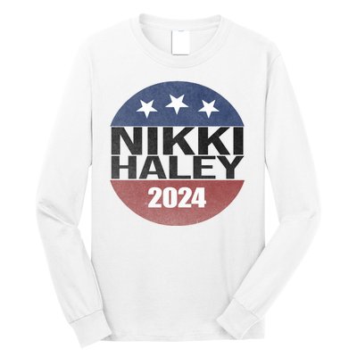 Nikki Haley 2024 Political Election Vintage Long Sleeve Shirt