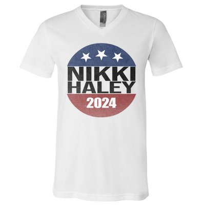 Nikki Haley 2024 Political Election Vintage V-Neck T-Shirt