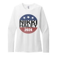 Nikki Haley 2024 Political Election Vintage Womens CVC Long Sleeve Shirt