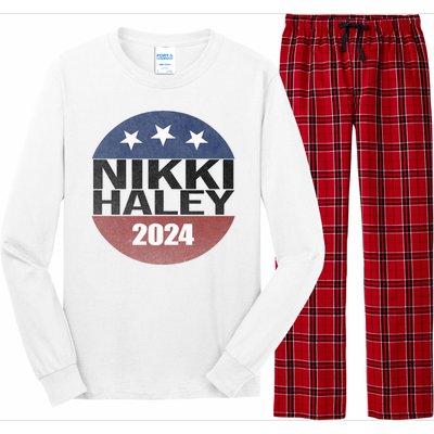 Nikki Haley 2024 Political Election Vintage Long Sleeve Pajama Set