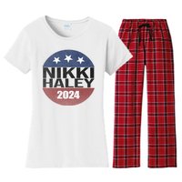 Nikki Haley 2024 Political Election Vintage Women's Flannel Pajama Set