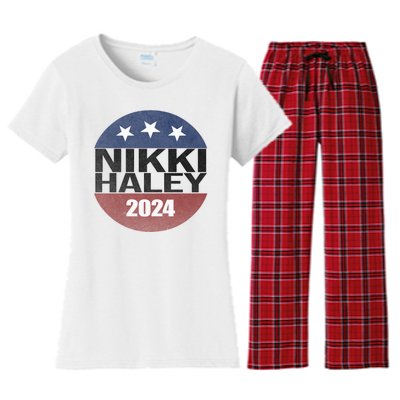 Nikki Haley 2024 Political Election Vintage Women's Flannel Pajama Set