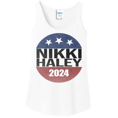 Nikki Haley 2024 Political Election Vintage Ladies Essential Tank