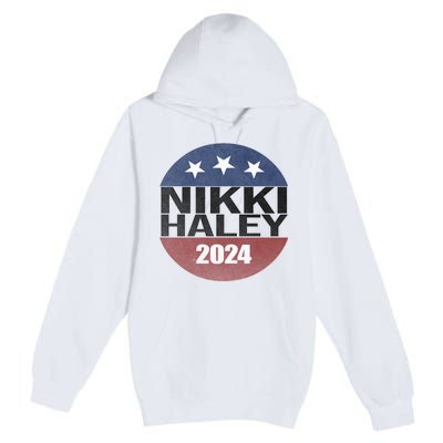 Nikki Haley 2024 Political Election Vintage Premium Pullover Hoodie