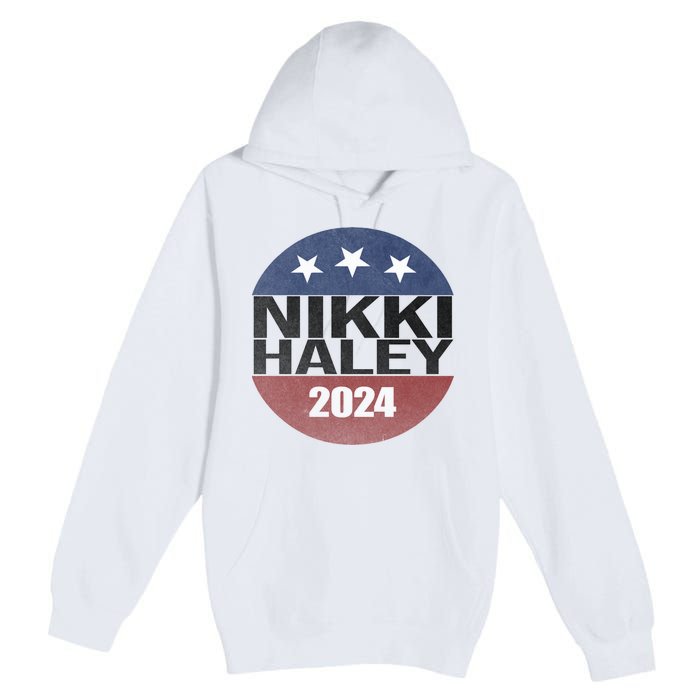 Nikki Haley 2024 Political Election Vintage Premium Pullover Hoodie