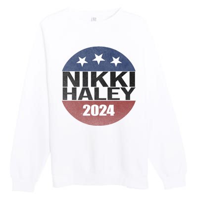 Nikki Haley 2024 Political Election Vintage Premium Crewneck Sweatshirt