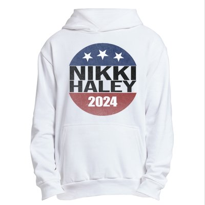 Nikki Haley 2024 Political Election Vintage Urban Pullover Hoodie