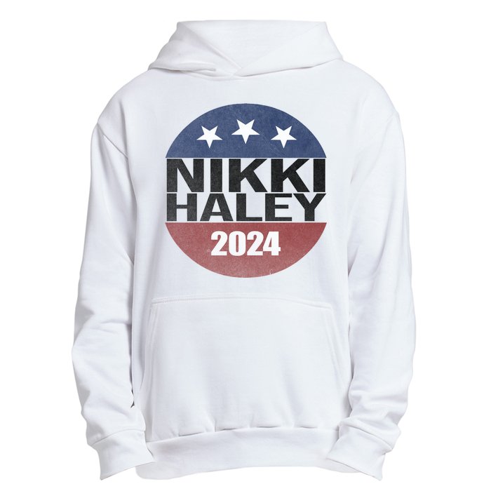 Nikki Haley 2024 Political Election Vintage Urban Pullover Hoodie