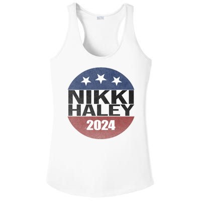 Nikki Haley 2024 Political Election Vintage Ladies PosiCharge Competitor Racerback Tank