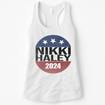 Nikki Haley 2024 Political Election Vintage Women's Racerback Tank