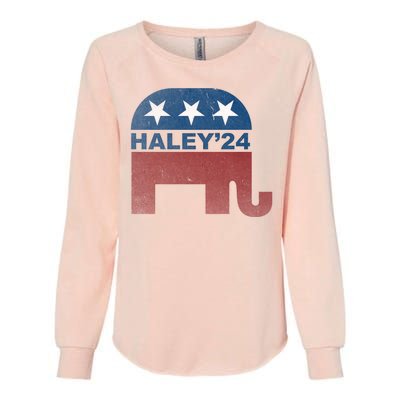 Nikki Haley 2024 For President Vintage Womens California Wash Sweatshirt