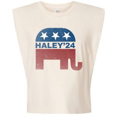 Nikki Haley 2024 For President Vintage Garment-Dyed Women's Muscle Tee