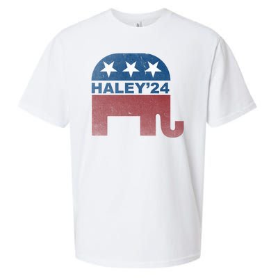 Nikki Haley 2024 For President Vintage Sueded Cloud Jersey T-Shirt