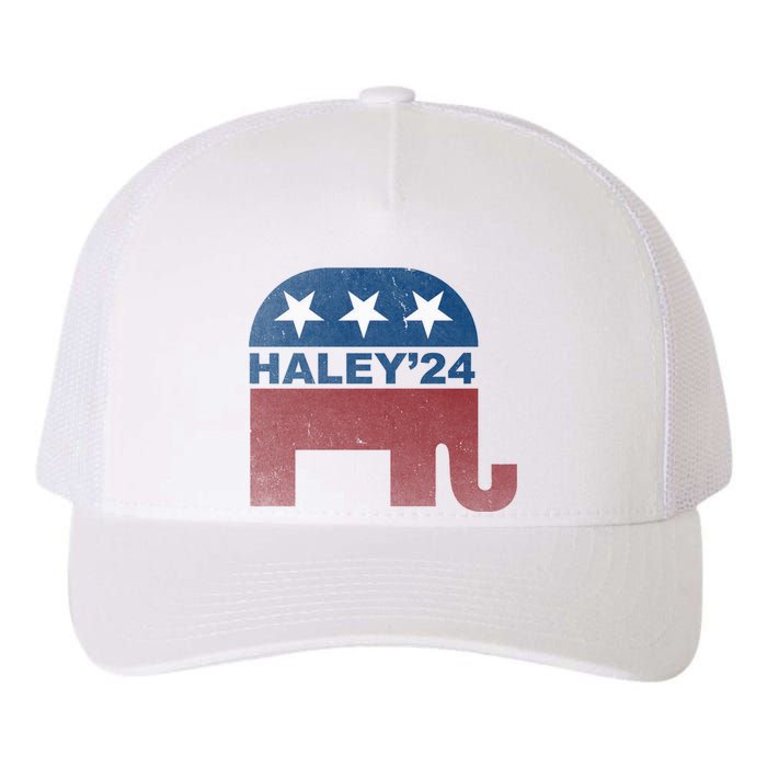 Nikki Haley 2024 For President Vintage Yupoong Adult 5-Panel Trucker Hat