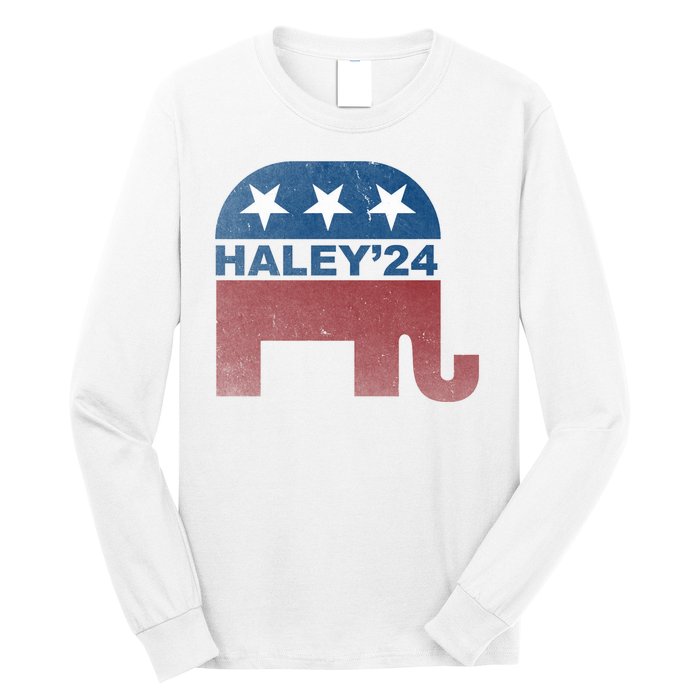 Nikki Haley 2024 For President Vintage Long Sleeve Shirt