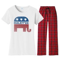 Nikki Haley 2024 For President Vintage Women's Flannel Pajama Set