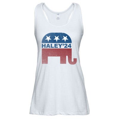 Nikki Haley 2024 For President Vintage Ladies Essential Flowy Tank