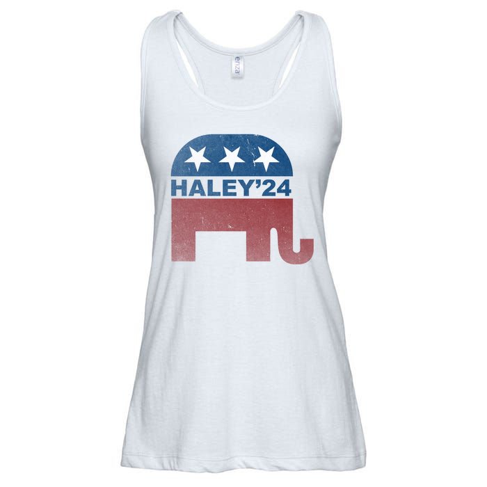 Nikki Haley 2024 For President Vintage Ladies Essential Flowy Tank