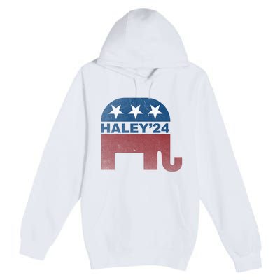 Nikki Haley 2024 For President Vintage Premium Pullover Hoodie