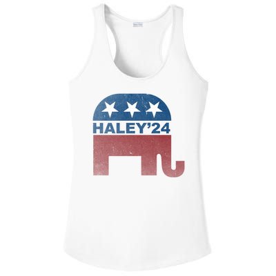 Nikki Haley 2024 For President Vintage Ladies PosiCharge Competitor Racerback Tank