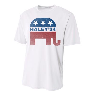 Nikki Haley 2024 For President Vintage Performance Sprint T-Shirt