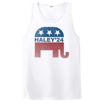 Nikki Haley 2024 For President Vintage PosiCharge Competitor Tank