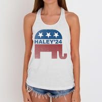 Nikki Haley 2024 For President Vintage Women's Knotted Racerback Tank