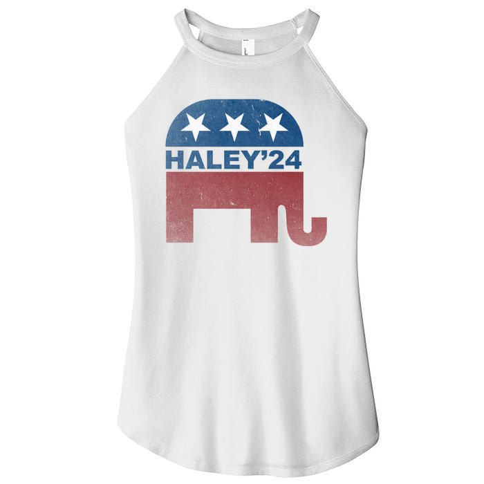 Nikki Haley 2024 For President Vintage Women's Perfect Tri Rocker Tank