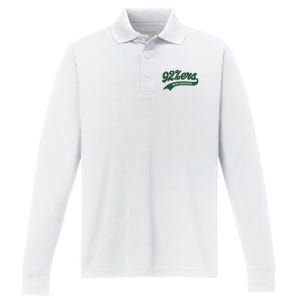 New Heights 92%Ers Performance Long Sleeve Polo