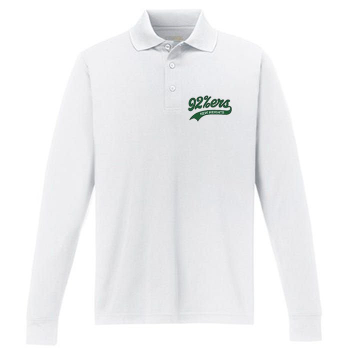 New Heights 92%Ers Performance Long Sleeve Polo