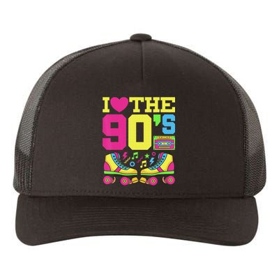 Nineties Heart 90s 1990s Fashion Theme Party Yupoong Adult 5-Panel Trucker Hat