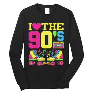 Nineties Heart 90s 1990s Fashion Theme Party Long Sleeve Shirt