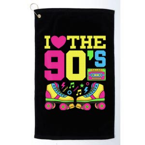 Nineties Heart 90s 1990s Fashion Theme Party Platinum Collection Golf Towel