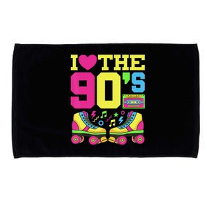 Nineties Heart 90s 1990s Fashion Theme Party Microfiber Hand Towel