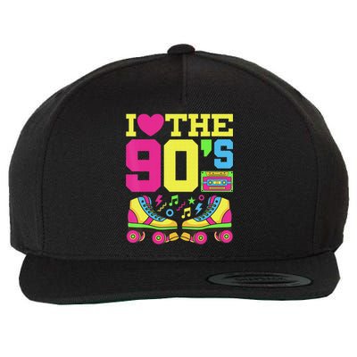 Nineties Heart 90s 1990s Fashion Theme Party Wool Snapback Cap