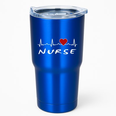 Nurse Heartbeat And Heart Gift Tumbler