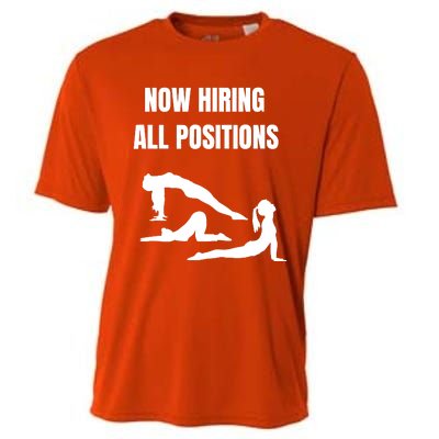 Now Hiring All Positions Funny Gift Cooling Performance Crew T-Shirt